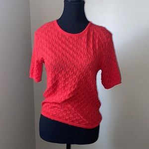 Zara red knitted top. Medium.